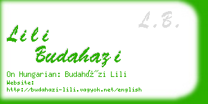 lili budahazi business card